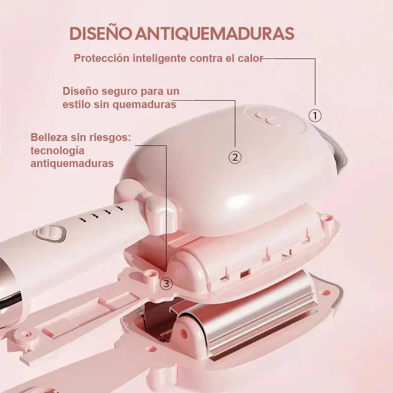 ✨ Onduladora Sirena 32 MM – Cabello de salón en minutos, sin esfuerzo y sin daño