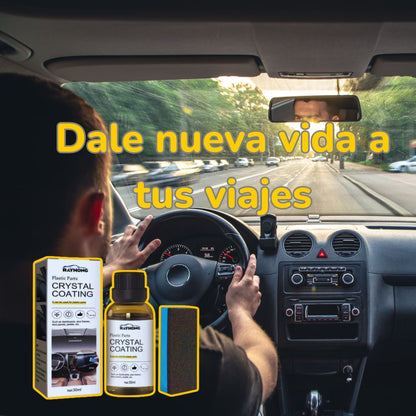 Restaurador de Plásticos 30ml – Recubrimiento Crystal para Tablero, Puertas y Paneles con Brillo y Protección UV”
