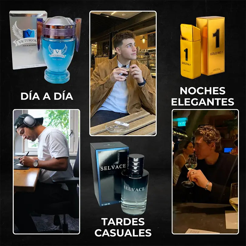 Kit 3x1 de Perfumes Exclusivos para hombres