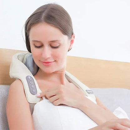 Masajeador inalámbrico para el alivio de cuello y hombros