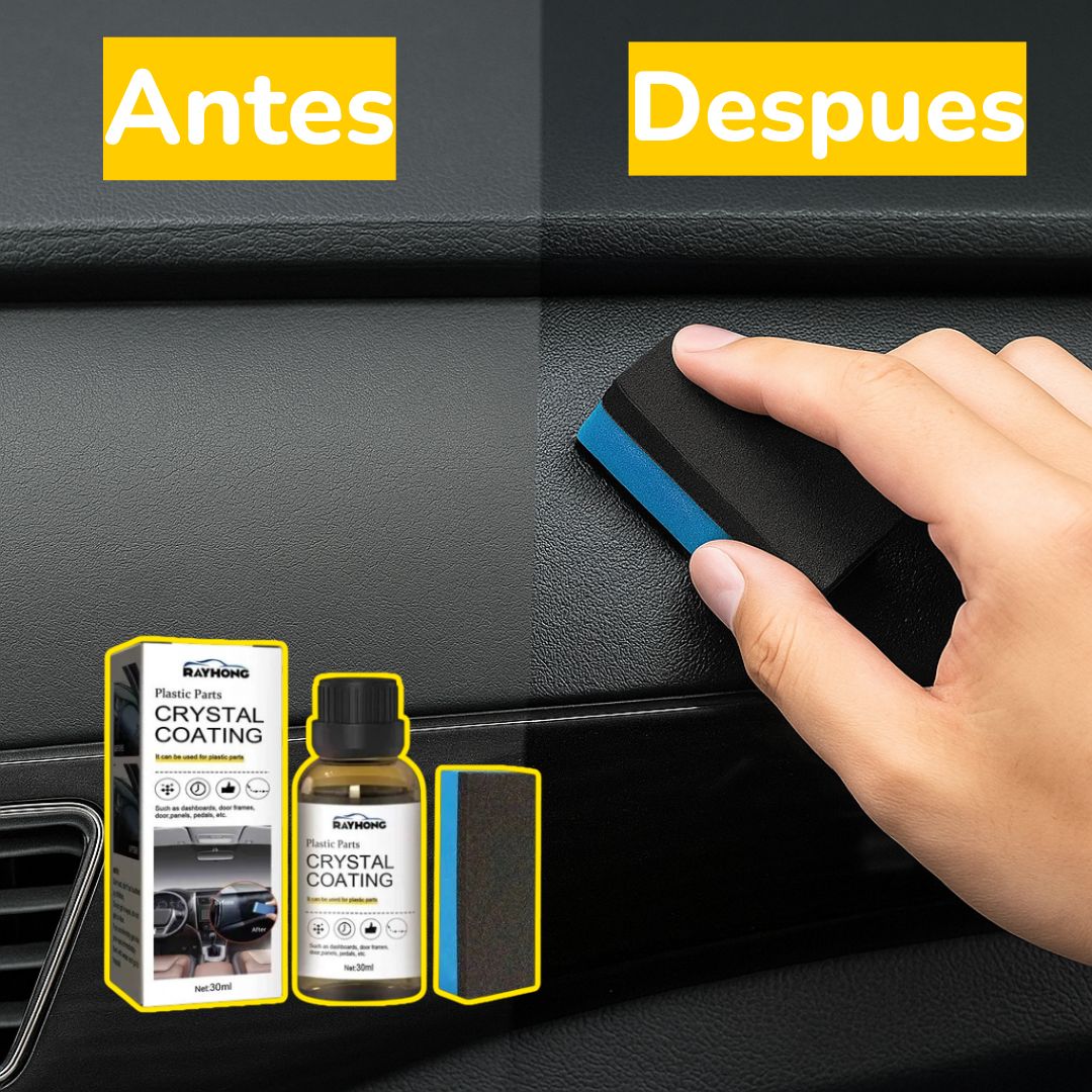 Restaurador de Plásticos 30ml – Recubrimiento Crystal para Tablero, Puertas y Paneles con Brillo y Protección UV”