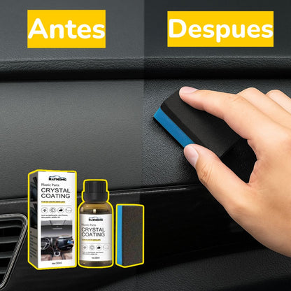 Restaurador de Plásticos 30ml – Recubrimiento Crystal para Tablero, Puertas y Paneles con Brillo y Protección UV”