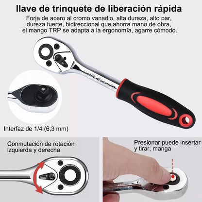 KIT DE HERRAMIENTAS 46 PIEZAS