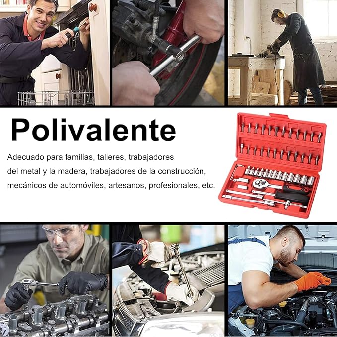 KIT DE HERRAMIENTAS 46 PIEZAS