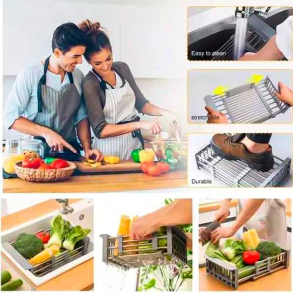 Escurridor de Trastes Expandible | Ahorra Espacio y Seca en Minutos