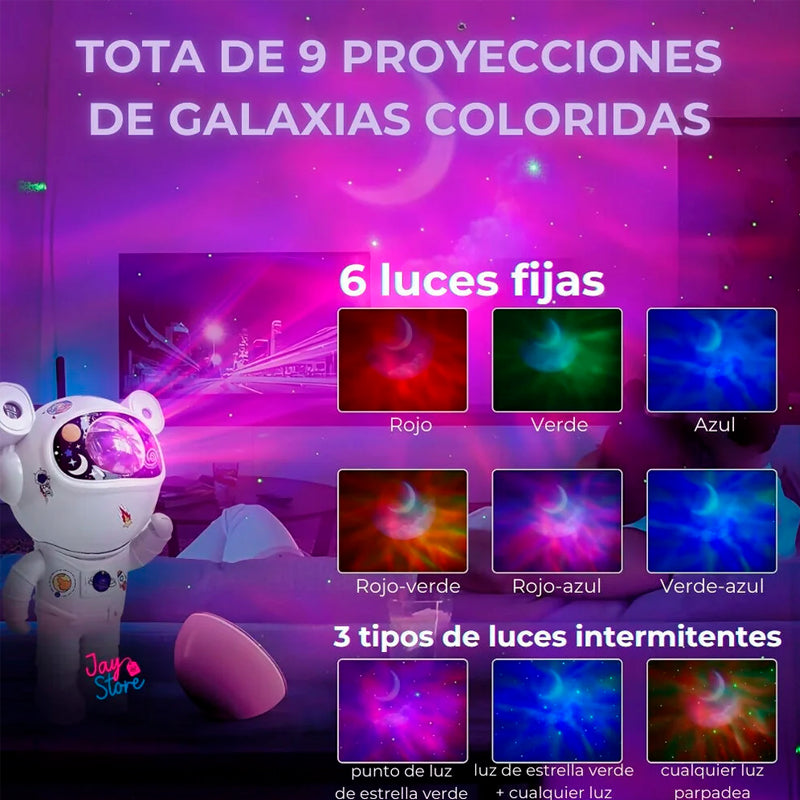 Lampara Proyector Astronauta | Un espacio en cada Habitación 🌌🤩