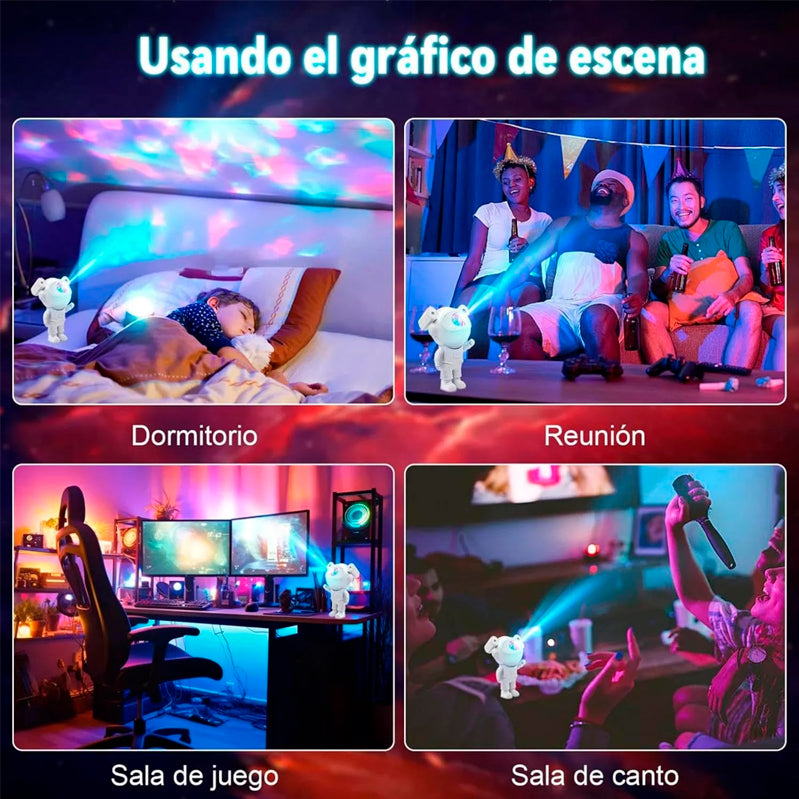 Lampara Proyector Astronauta | Un espacio en cada Habitación 🌌🤩