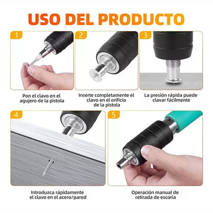 Pistola de Clavos Inalámbrica | Ideal para cualquier material 🔥