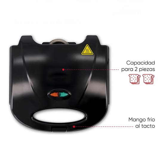 Sandwichera Eléctrica Antiadherente: Desayunos Ricos en Tiempo Récord 🥪