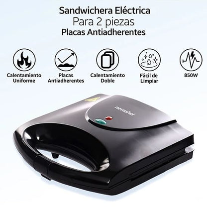 Sandwichera Eléctrica Antiadherente: Desayunos Ricos en Tiempo Récord 🥪