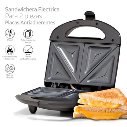 Sandwichera Eléctrica Antiadherente: Desayunos Ricos en Tiempo Récord 🥪