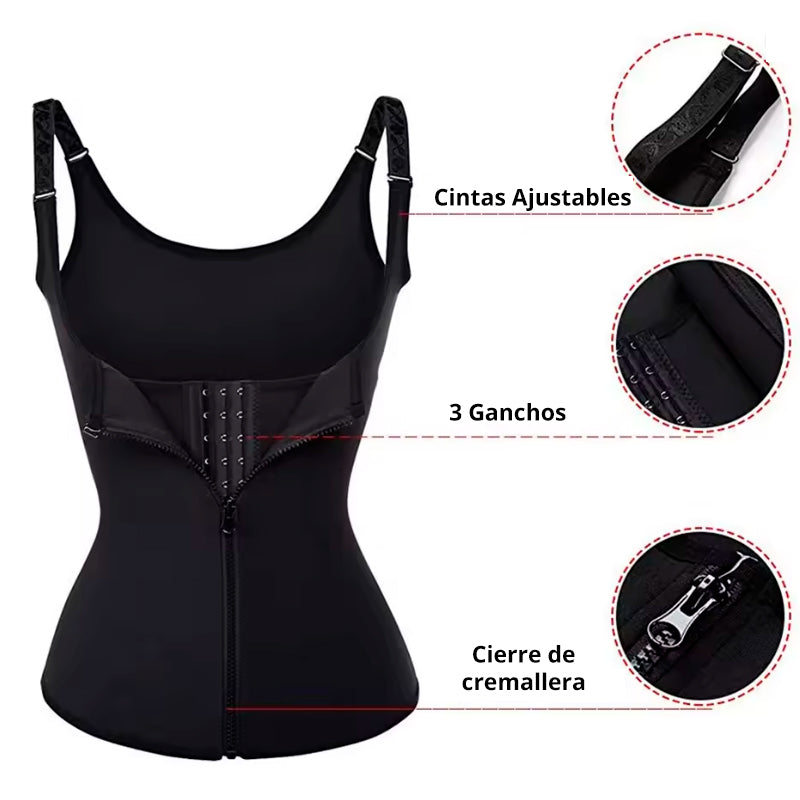 Faja Chaleco Moldeadora Negra | Define tu de Cintura ⏳✨