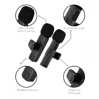 Micrófono Inalámbrico K9🎙️ | Sonido Profesional para tus Videos y Lives