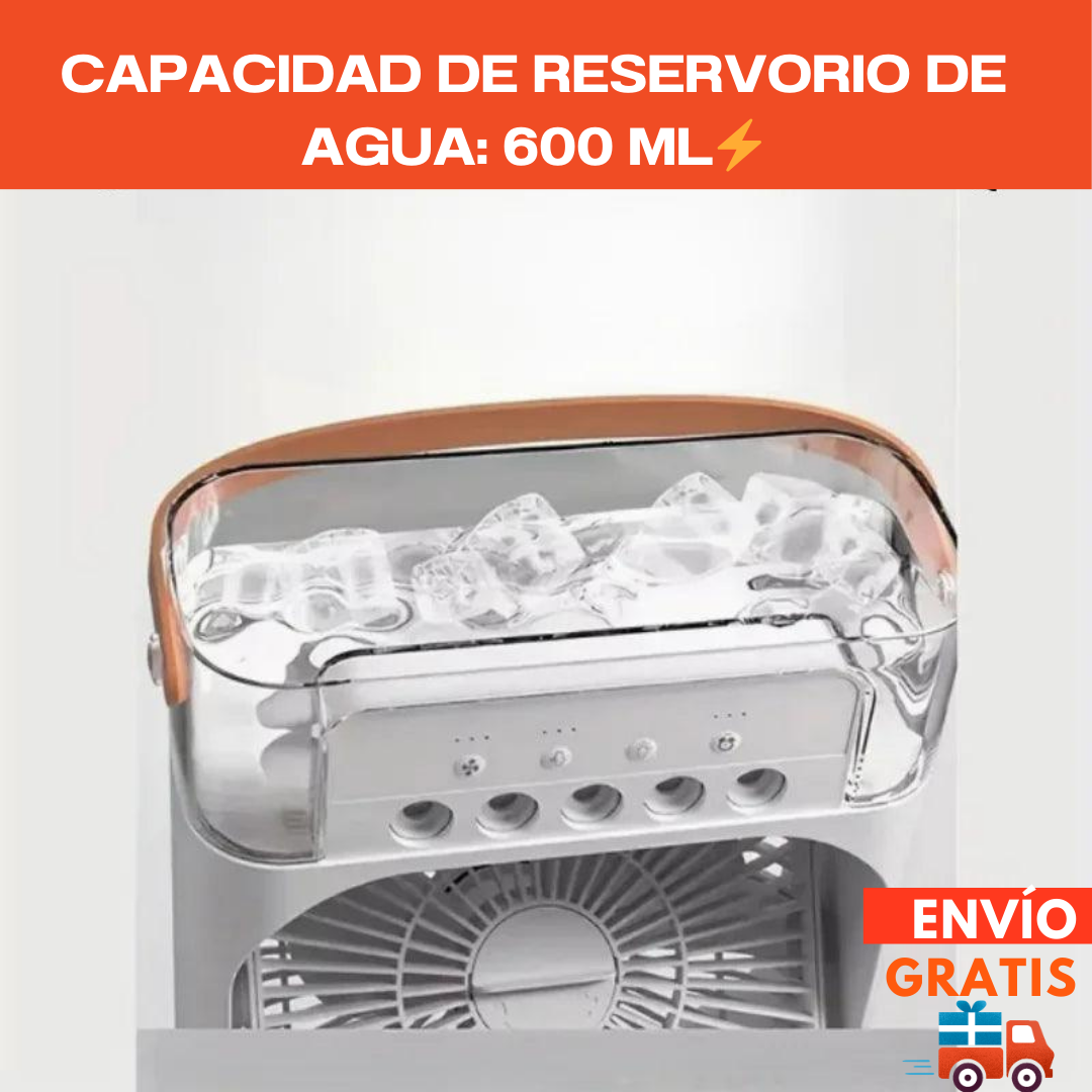 Enfriador Portátil Todo en Uno: Ventila, Humidifica y Enfría