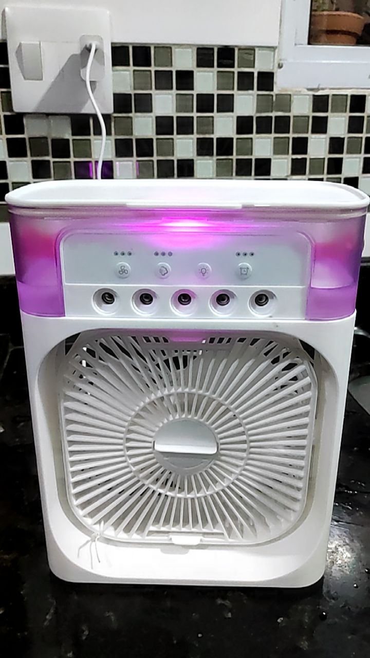 Enfriador Portátil Todo en Uno: Ventila, Humidifica y Enfría