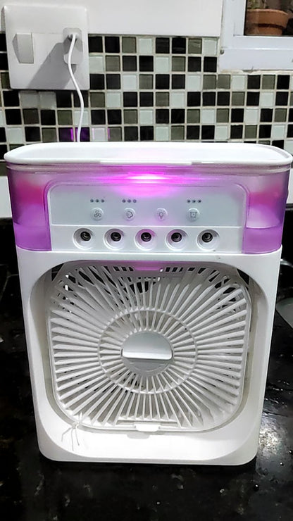 Enfriador Portátil Todo en Uno: Ventila, Humidifica y Enfría